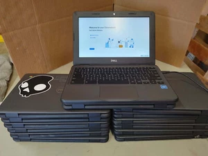 Lot of 10 Dell Chromebook 11 P29T 3100 11.6" Celeron 4GB RAM, 32GB eMMC - Picture 1 of 11