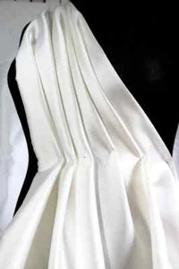 Luxurious Mikado Uppada Silk, Ivory Mikado Fabric, Bridal Fabric, Royal Fabric, - Picture 1 of 10