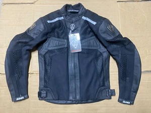 ARLEN NESS Mens Leather & Textile Motorcycle Motorbike Jacket 34" Chest (B59#4) - Picture 1 of 24