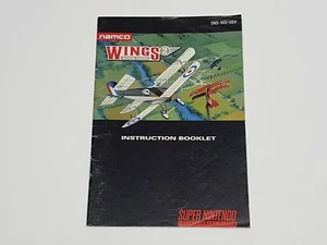 Wings 2: Aces High Authentic Original SNES Super Nintendo Manual Only - Picture 1 of 8