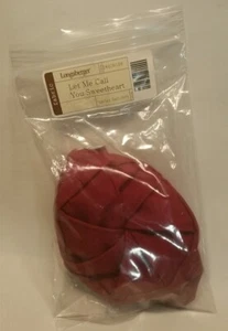 ☆ NEW Longaberger Paprika Fabric Liner/Let Me Call You Sweetheart 28209158 F/S - Picture 1 of 3