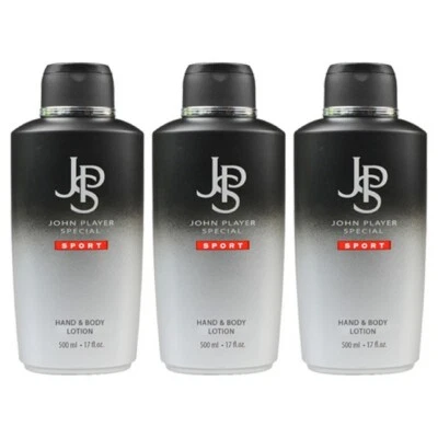 John Player Special Sport Hand & Body Lotion, 3 x 500 ml