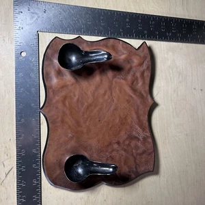 Vintage Leder Pfeifenständer Made In Italy KAPPE - Bild 1 von 5