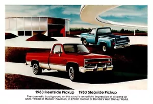 Postal 1983 camioneta Fleetside camioneta 1983 camioneta escalonada Chevy - Imagen 1 de 2