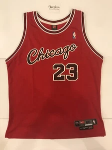 Champion Michael Jordan Chicago Bulls Authentic NBA Nike Rookie Jersey Sz 48 60 - Picture 1 of 2