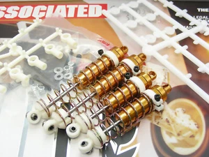 Team Associated RC10T Classic Completely Built Front & Rear GOLD Shocks Vintage - Picture 1 of 11
