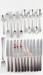VTG Ricci Argentieri ASCOT Stainless 18-0 Flatware 23 PCS Fork Spoon Knife Set - Picture 1 of 14