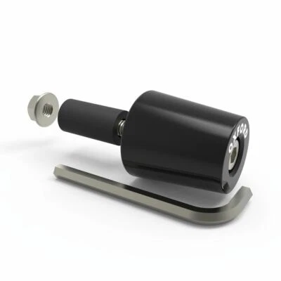 Oxford Motorcycle Bar Ends 3 Black Motorbike Bar End Weights (OX599) - Image 1 of 2
