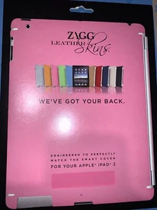 3 ZAGG LEATHER skin for iPad 2- Grey, Pink, & Blue Standard Packaging - Picture 1 of 6