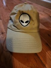 Alien Embroidered Alien Logo Khaki Baseball Cap Hat Adjustable Men’s Size