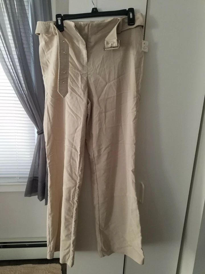 Fashion Bug Stretch Pants Size 14 Beige *New with Tags* - Image 1 of 4
