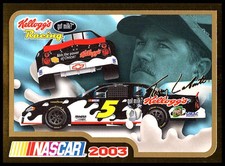 2003 Kellogg's Terry Labonte 2002 Got Milk? Car #2 Hendrick Motor Trading Card