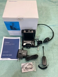 Plantronics CS540 Bezprzewodowy zestaw słuchawkowy DECT z podnośnikiem HL 10. Wszystko nowe - Zdjęcie 1 z 2