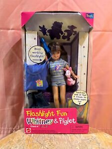 New! Barbie 1997 Flashlight Fun Whitney Doll & Piglet by Mattel 19671 Ships Free