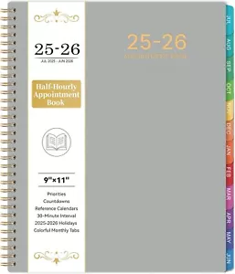 2025-2026 Terminbuch/Planer - Wöchentlich & Monatlich, 9" x 11", Groß, Juli 2022 - Bild 1 von 8