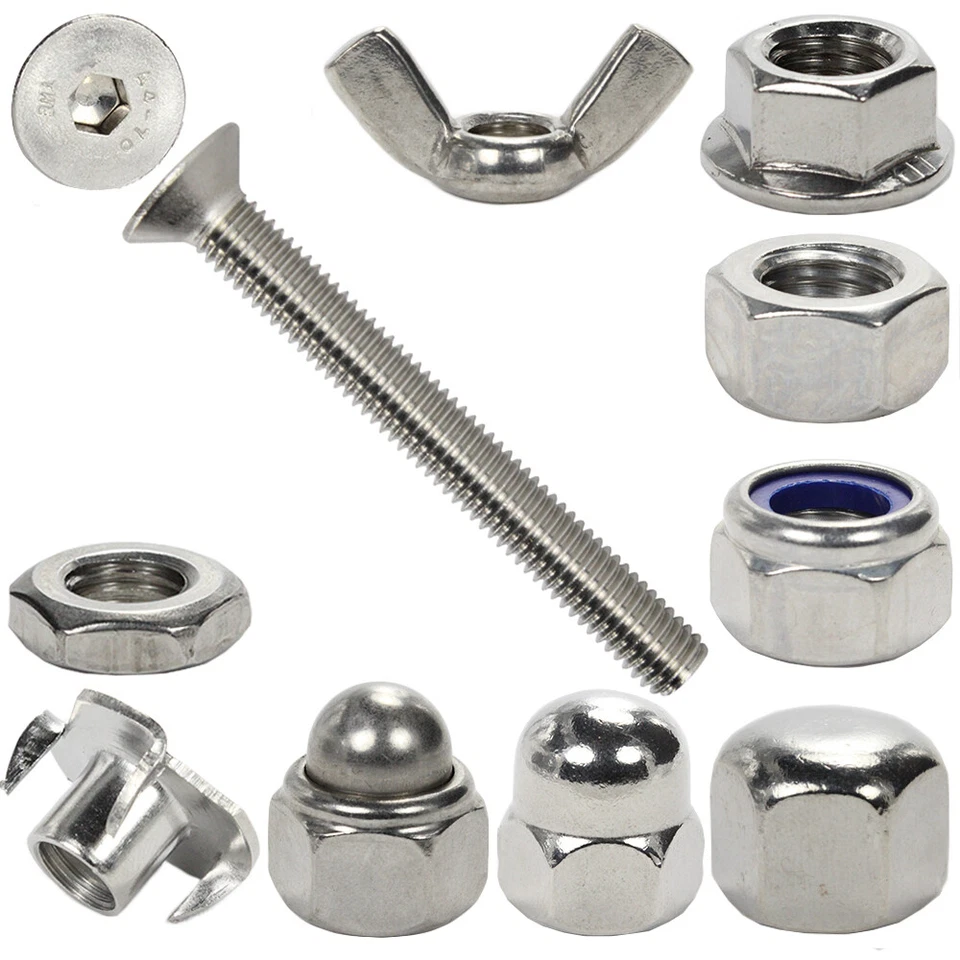 Senkkopfschrauben Innensechskant DIN 7991 Mutter M8 M10 Edelsthal A2 Senkkopf - Bild 1 von 1