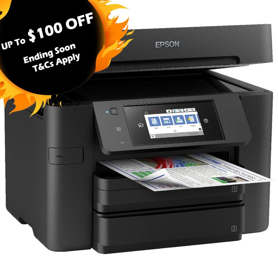 Epson WorkForce Pro WF-4835 4-in-1 Duplex Wi-Fi Printer+ADF+Dual Tray C11CJ05503 - image 1 of 1