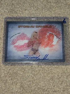 Stormy Daniels Collectors Expo Autograph Signed Kiss Card Model #6 - Imagen 1 de 2