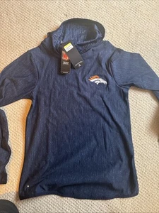 Denver Broncos Antigua Navy Pullover Neck Warmer Long Sleeve Women's Small - NWT - Picture 1 of 10