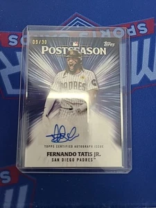 2025 Topps Series 2 Fernando Tatis Jr. Postseason Performance Autograph 9/30 - Picture 1 of 3
