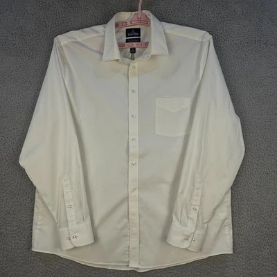 Stafford Men’s Dress Shirt XLarge 17–17.5 36–37 Sweat Repel Cream - Image 1 of 4