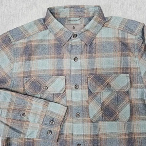 Royal Robbins Shirt Mens Small Plaid Flannel Button Down Outdoor Pocket - Picture 1 of 16