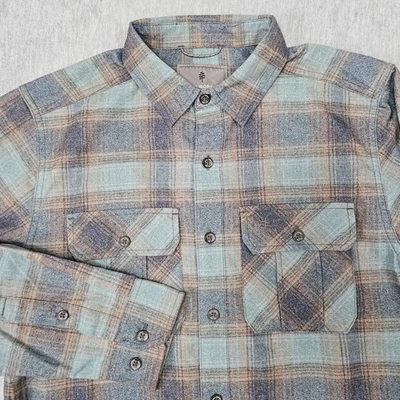 Royal Robbins Shirt Mens Small Plaid Flannel Button Down Outdoor Pocket - Image 1 of 4