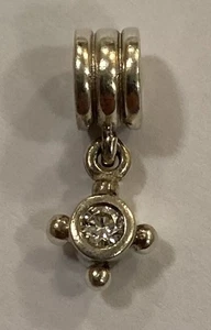 Pandora KOMPASS Klarer Zirkon Dangle Charm 925 ALE Silber Original - Bild 1 von 14