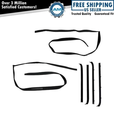 Crew Cab Rear Door Felt Kit for GMC Chevy C10 C1500 K10 Pickup Truck Suburban - Image 1 of 4