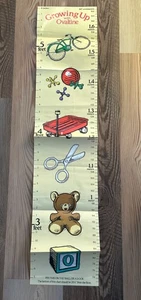 Vintage "Aufwachsen mit Ovaltine" Wachstumstabelle Werbung - Bild 1 von 5