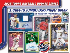 Nico Hoerner CUB 2025 Topps UPDATE 1 JUMBO Case (6 Box) Player Break #6 - Picture 1 of 10