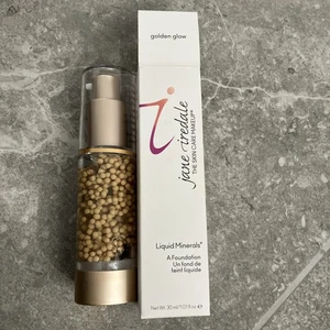 Jane Iredale Liquid Minerals Foundation Golden Glow 1.01 fl oz New In Box - Picture 1 of 1