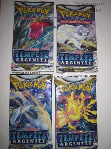 POKEMON NEUF  LOT 4 BOOSTER SCELLES ARTSET TEMPETE ARGENTEE FRANCAIS NON TRIES - Picture 1 of 21