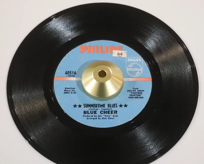 BLUE CHEER 45 Summertime Blues / Out of Focus PHILIPS 40516 Garage Blues Rock 68 - Image 1 of 4