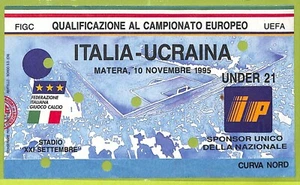 C2811- Vecchio BIGLIETTO PARTITA CALCIO 1995 ITALIA VS UCRAINA - Imagen 1 de 1