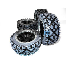 King Motor All Terrain Tires on Poison HD Rims (Set of 4) Wheels Fit HPI Baja 5B