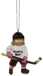 3.5 Girl Hockey Player Christmas/Everyday Ornament - Picture 1 of 1