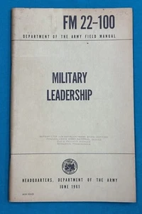 FM 22-100 Military Leadership Original Army Field Manual 1961 - Picture 1 of 1