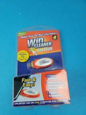 WIN CLEANER One Click USB PC Computer Clean Repair Protect Windows As Seen On TV - Image 1 of 2