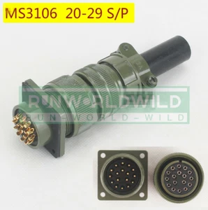 1 szt. nowy na złącze 17-rdzeniowe proste wtyczki lotnicze MS3106A-20-29 S/P - Zdjęcie 1 z 5