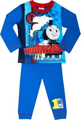 THOMAS & FRIENDS Boys Thomas The Tank Engine Pyjamas Sodor Ages 1.5-5 Years Pjs