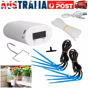 Automatic Drip Irrigation Watering System Kit Plant Controller Garden Greenhouse - Picture 1 of 12