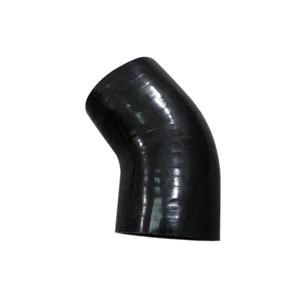 3" to 3 inch 45 Degree Black Silicone Reducer Elbow Hose Coupler 2.5" Long - Picture 1 of 1