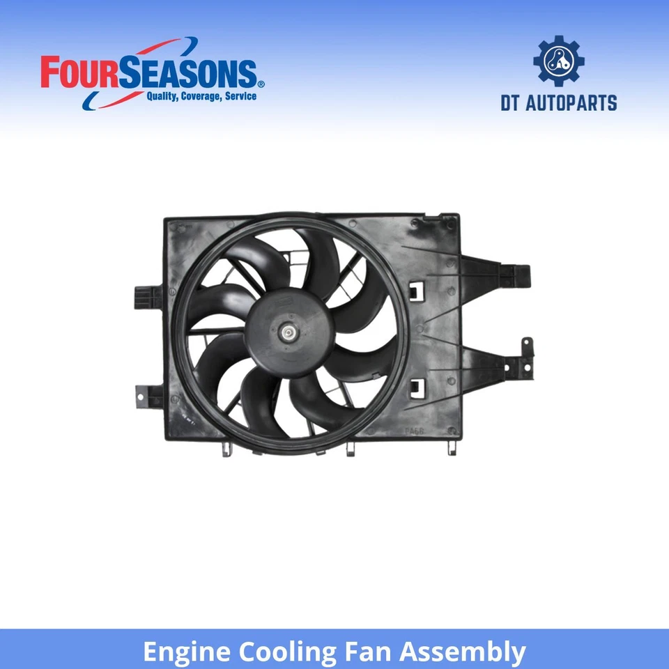 Conjunto de ventilador de refrigeración del motor Plymouth Sundance 1991-1994 4 estaciones 1992 1993 Foto 1 de 4