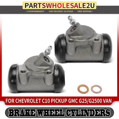 2x Cilindros de rueda de freno de tambor delantero/trasero para camioneta Chevy C20 GMC G25/G2500 Foto 1 de 4