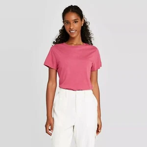 A New Day Para mujeres Informal Mangas Cortas, Camiseta, Prenda para el torso, Rosa, S, XXL - Imagen 1 de 3
