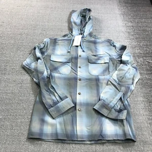 New Opening Ceremony Shirt Mens Small Button Up Hoodie Pendleton Casual - Picture 1 of 13