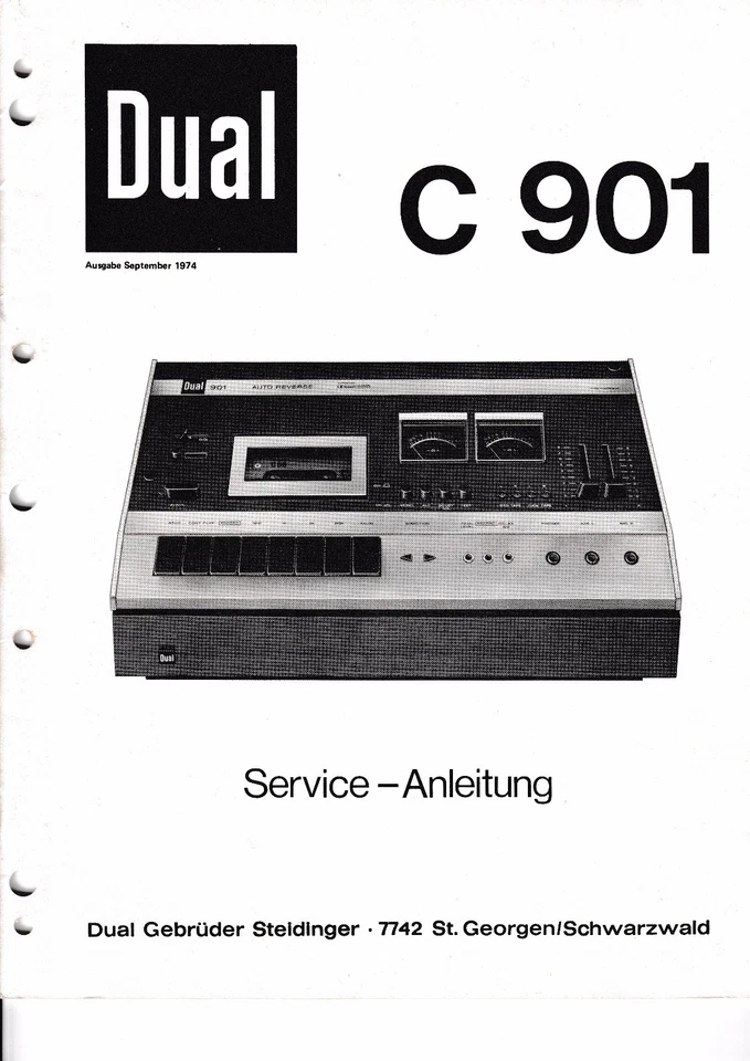 Service Manual Guide For Dual C 901 - Image 1 of 1