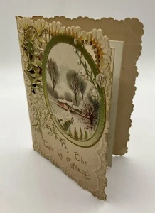 Victorian Die Cut Booklet Romantic “The Tale Of Cupid” Valentine Theme 8 Pages - Picture 1 of 9