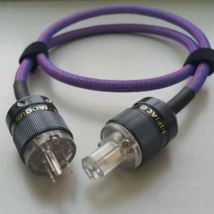 1x Cavo Alimentazione HiFi occ Argento Spina Rodio US Maschio IEC Femmina - Foto 1 di 2